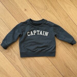 Captain sweatshirt navy blue 9 month